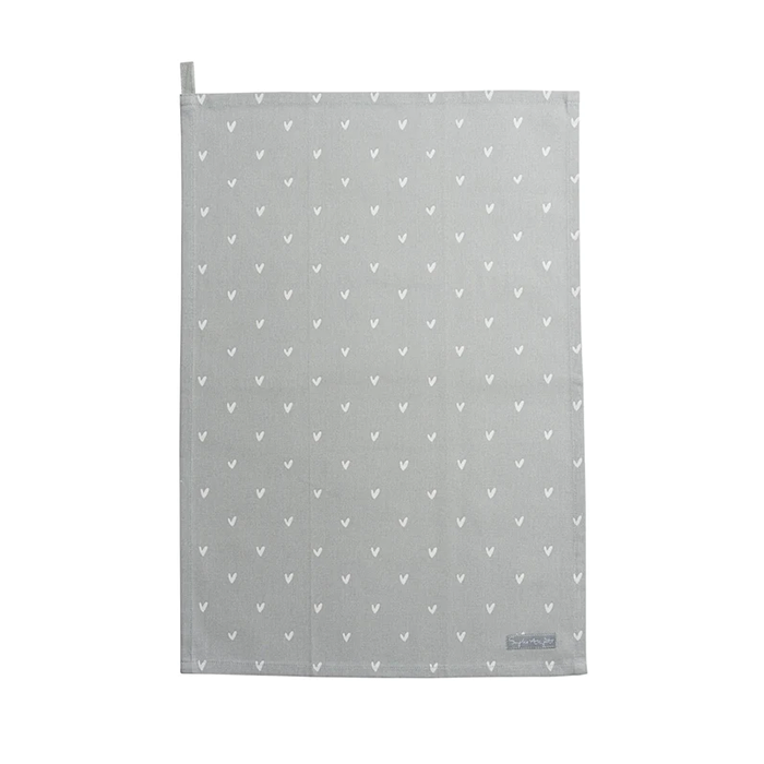 Sophie Allport Hearts Pink & Grey Tea Towel (Set of 2)