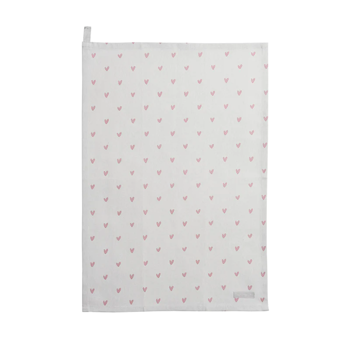 Sophie Allport Hearts Pink & Grey Tea Towel (Set of 2)