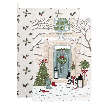 Sophie Allport Holly & Berry Tea Towel (Set of 2)