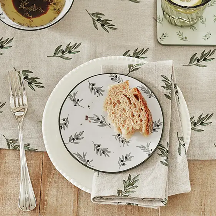 Sophie Allport Olive Linen Table Runner