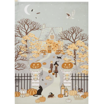 Sophie Allport Trick or Treat Scene Tea Towel