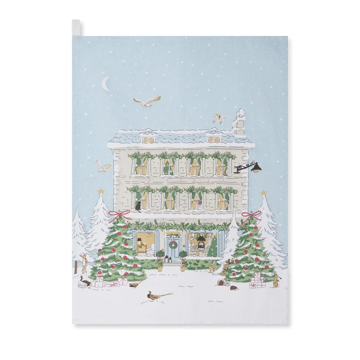 Sophie Allport Christmas House Tea Towel
