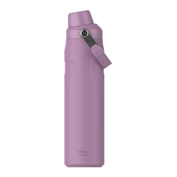 A lilac-colored Stanley Aerolight Iceflow Fast Flow Bottle with a capacity of 0.6 liters, featuring a large spout and a carry handle.