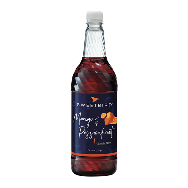 Sweetbird Mango and Passionfruit Fusion Syrup with Vitamin B 1L