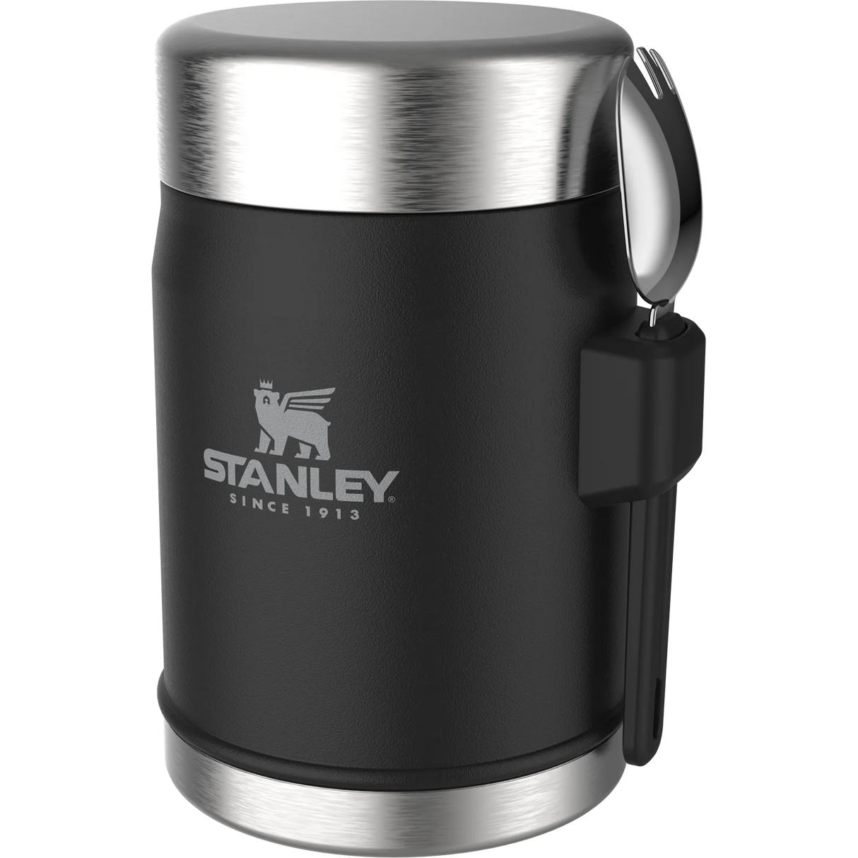 Stanley Classic Legendary Food Jar + Spork 0.4L - Matte Black Pebble