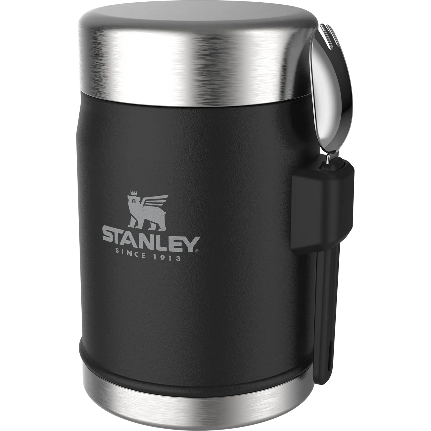 Stanley Classic Legendary Food Jar + Spork 0.4L - Matte Black Pebble