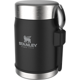 Stanley Classic Legendary Food Jar + Spork 0.4L - Matte Black Pebble