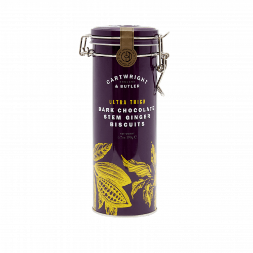 Cartwright & Butler Ultra Thick Dark Chocolate Ginger Biscuits Tin