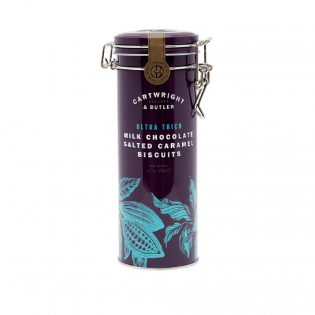 Cartwright & Butler Thick Milk Chocolate Salted Caramel Biscuits Tin