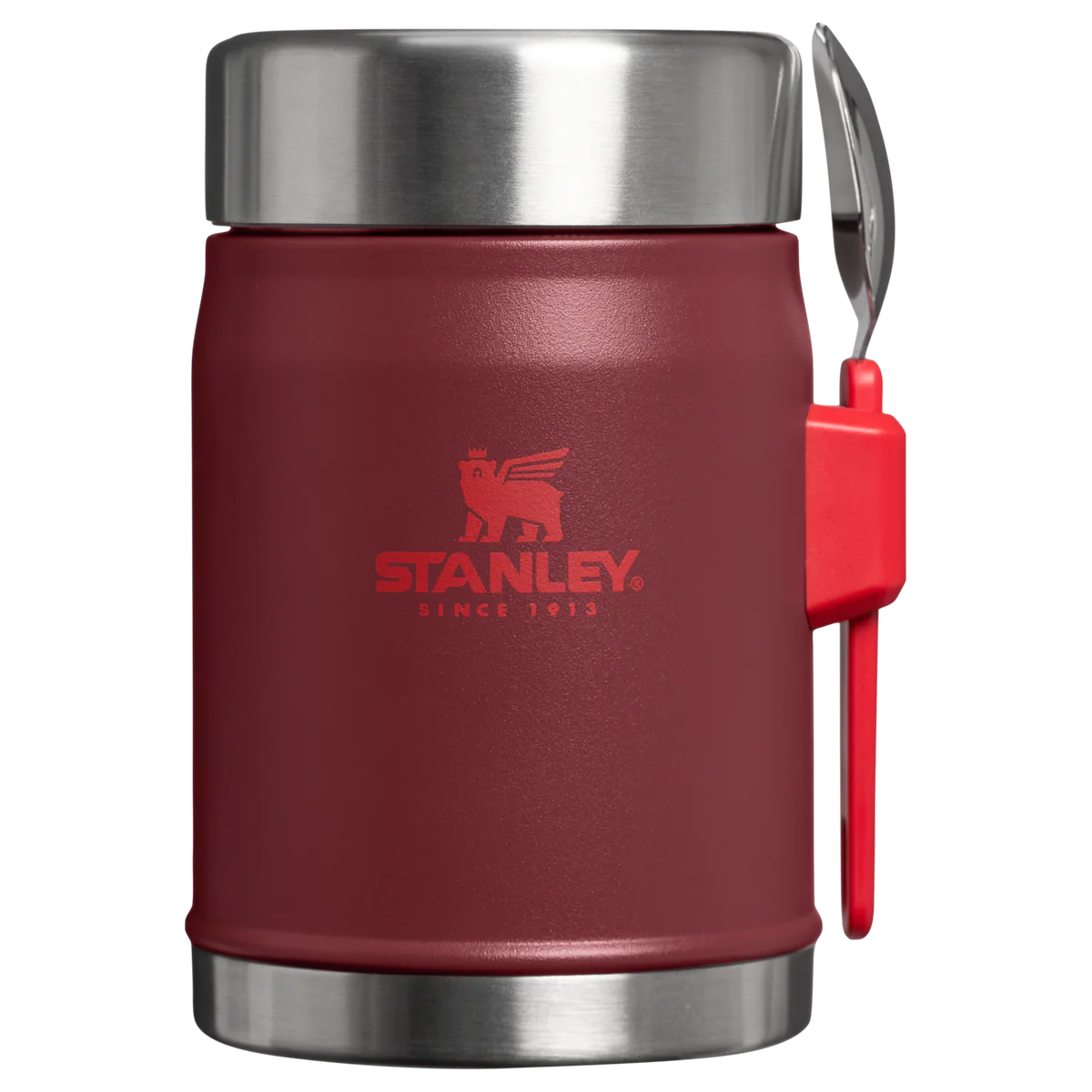 Stanley Classic Legendary Food Jar + Spork 0.4L - Cranberry