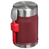 Stanley Classic Legendary Food Jar + Spork 0.4L - Cranberry