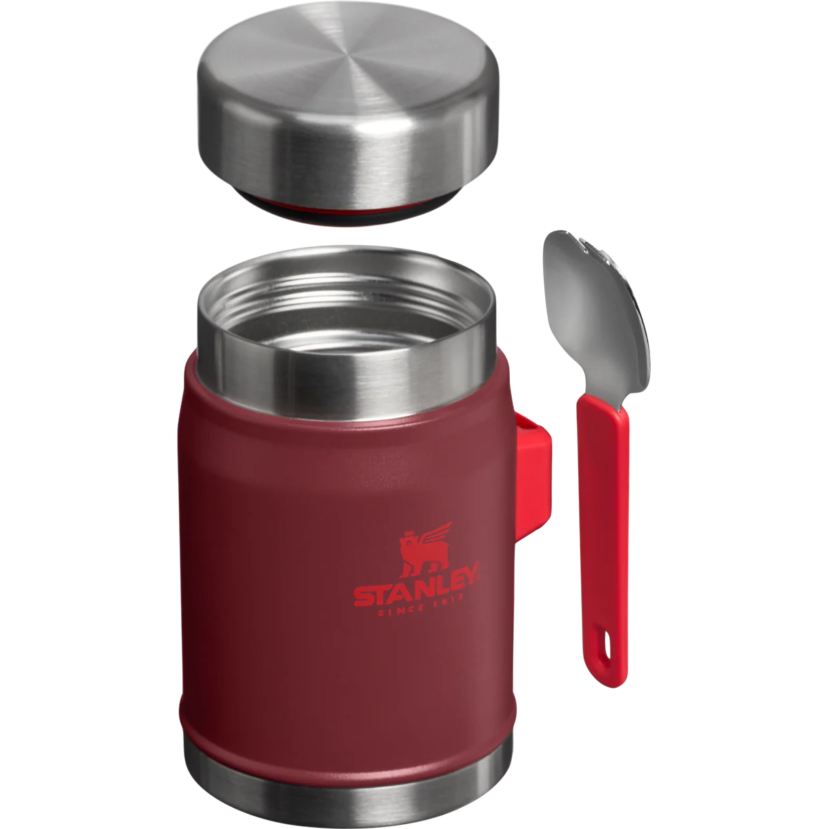 Stanley Classic Legendary Food Jar + Spork 0.4L - Cranberry