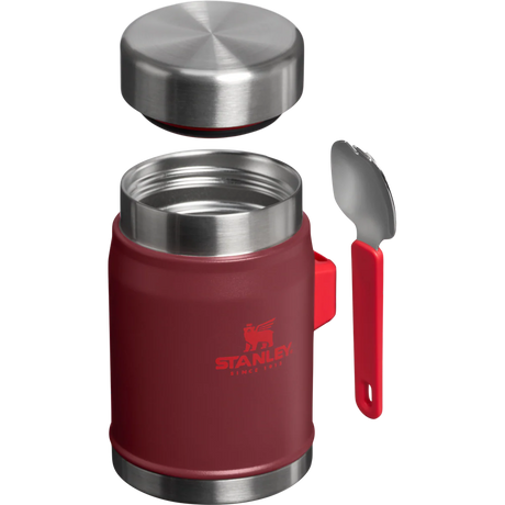 Stanley Classic Legendary Food Jar + Spork 0.4L - Cranberry