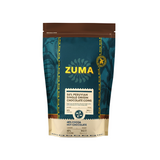 Zuma hot chocolate packaging on a white background