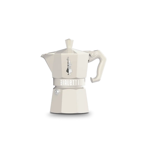 Bialetti Moka Express Exclusive 3 Cup Cream stovetop coffee maker