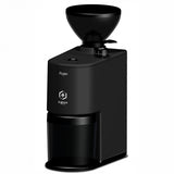 A black Eureka Peppe coffee grinder with a conical hopper on top, shown against a plain white background.
