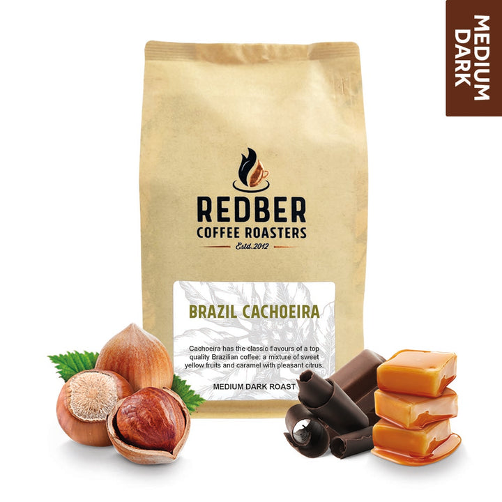 BRAZIL FINCA CACHOEIRA (NATURAL) - Medium-Dark Roast Coffee