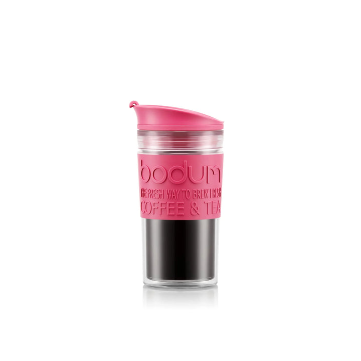 Bodum Travel Mug, Stainless Steel, 0.35 l, 12 oz - Bubblegum I Redber Coffee