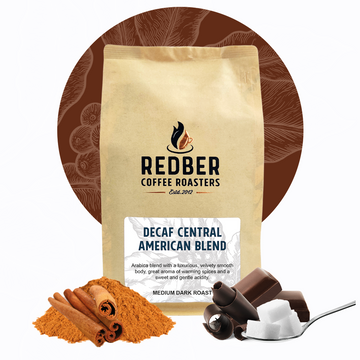 CENTRAL AMERICAN DECAF COFFEE BLEND -  Medium-Dark Roast Coffee