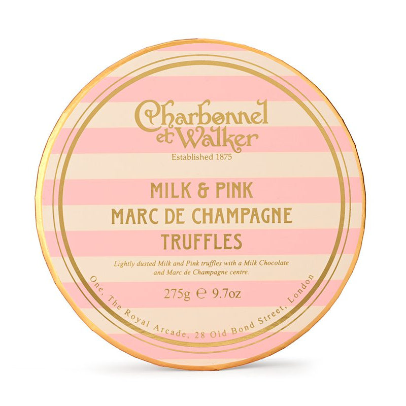 Charbonnel et Walker Milk & Pink Marc de Champagne Truffles 275g