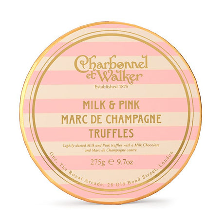 Charbonnel et Walker Milk & Pink Marc de Champagne Truffles 275g