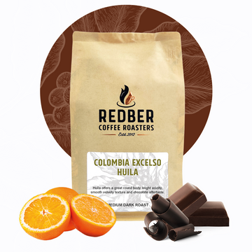 COLOMBIA EXCELSO HUILA - Medium-Dark Roast Coffee