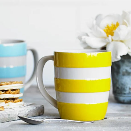 Cornishware Cornish Mug 12oz 4 Pack Set - Yellow