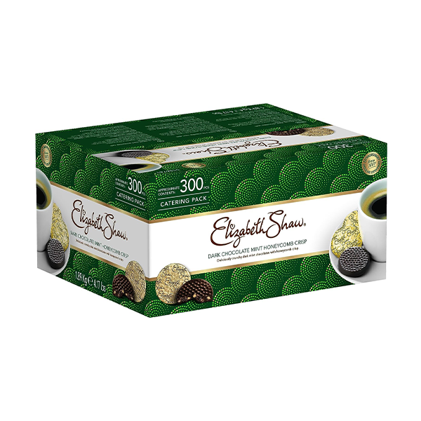Elizabeth Shaw Dark Chocolate Mint Crisp x300 Catering Box