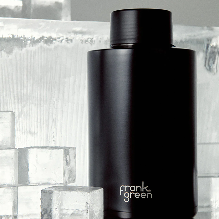 Frank Green 68oz/2000ml Ceramic Reusable Bottle - Midnight Black