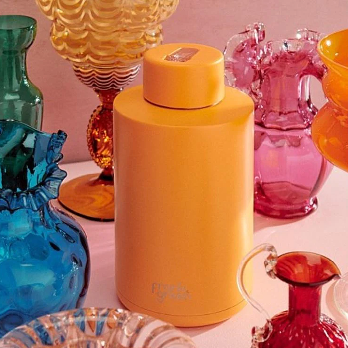 Frank Green 68oz/2000ml Ceramic Reusable Bottle - Neon Orange