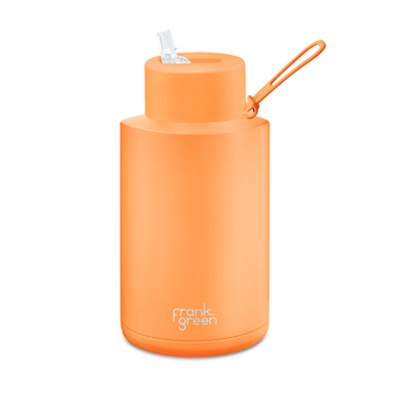 Frank Green 68oz/2000ml Ceramic Reusable Bottle - Neon Orange