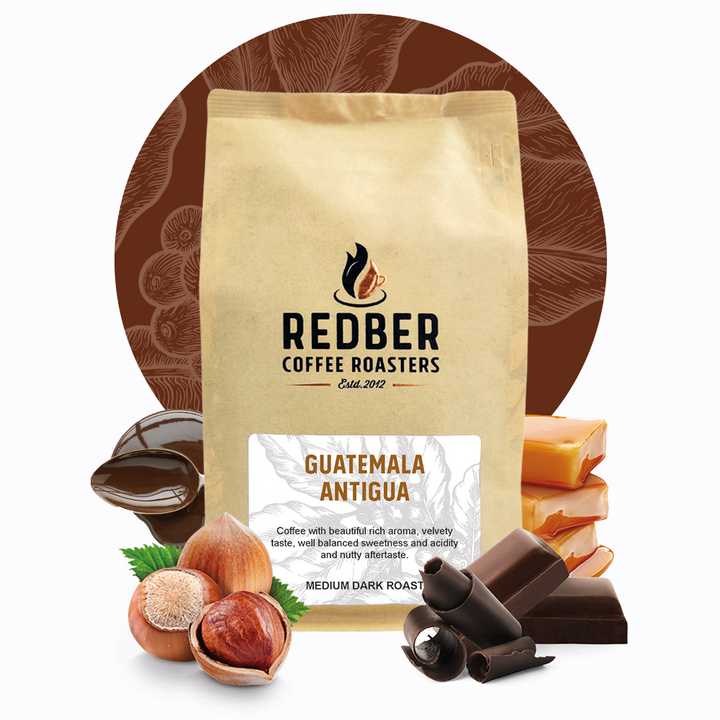 Redber, GUATEMALA ANTIGUA LOS VOLCANES - Medium-Dark Roast Coffee, Redber Coffee