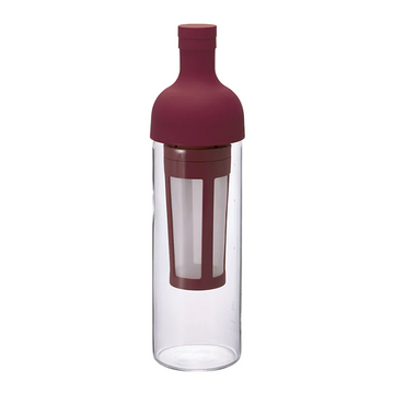 Hario Cold Brew Coffee Filter in Bottle - Cranberry Red