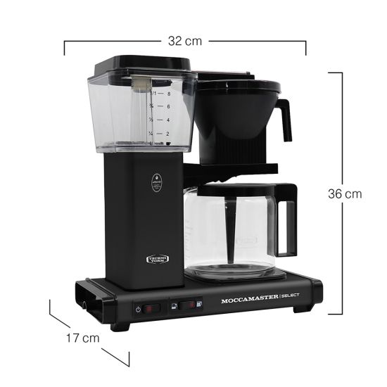 Moccamaster KBG Select Filter Coffee Machine - Black