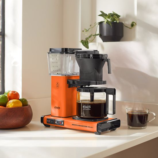 Moccamaster KBG Select Filter Coffee Machine Orange Drip Coffee