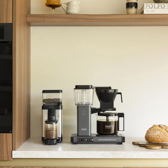 モカマスターKBG SELECT Moccamaster KBG Select Drip Filter Coffee Machine Stone Grey