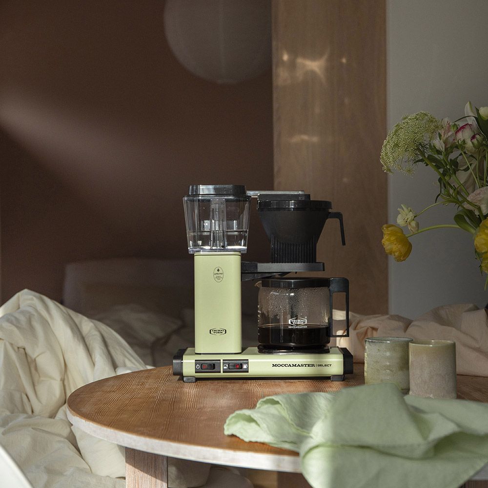 Moccamaster KBG Select Filter Coffee Machine Pastel Green Drip
