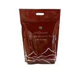 A pack of Imporient English Breakfast Tea with 1100 one cup tea bags, packaging is predominantly red with white mountain range illustration.
