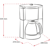 Melitta Look V Timer Filter Coffee Machine - Black