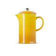 Le Creuset Stoneware Cafetière 1000ml in Nectar, side view on a white background