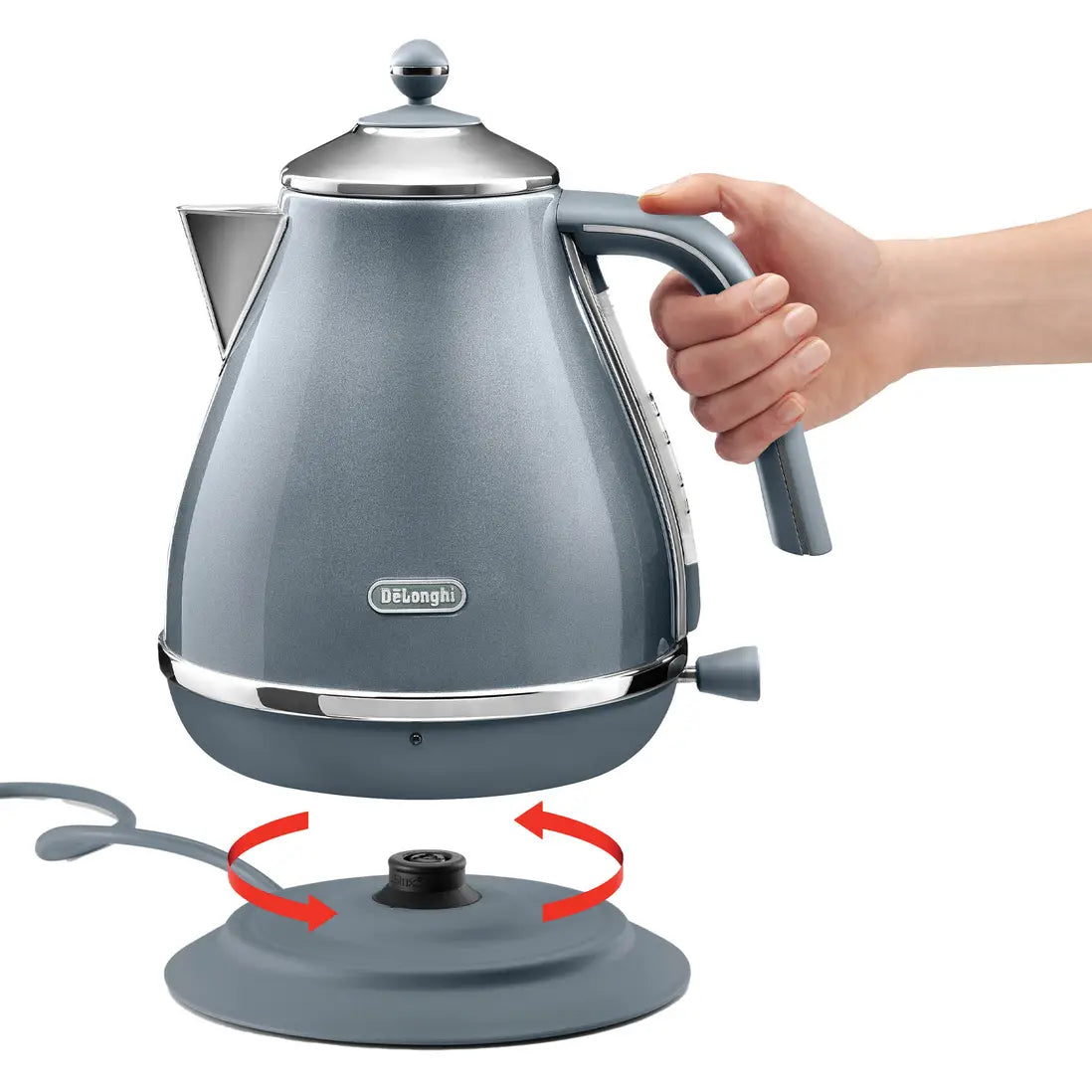 Delonghi Icona Metallics Electric Kettle - Blue