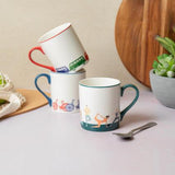 Mikasa Straight-Sided Porcelain Mug, 280ml - Bike, Redber Coffee