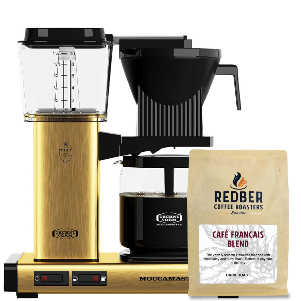 Moccamaster KBG Select Filter Coffee Machine - Brushed Brass