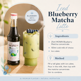 Monin Matcha Blueberry Green Tea 250ml
