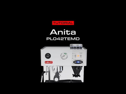 Lelit Anita Espresso Coffee Machine with Grinder - Silver