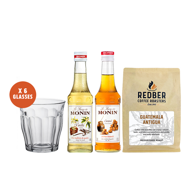 Iced Coffee Starter Kit - 6 Duralex Glasses included
