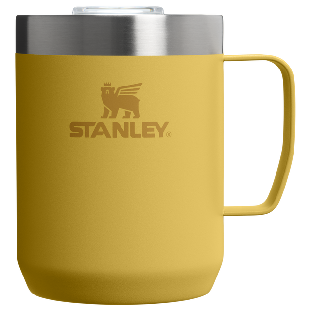 Stanley Everyday Camp Mug 0.23L in Dijon with handle and clear lid