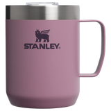 Stanley Everyday Camp Mug 0.23L in Purple Smoke with handle and clear lid