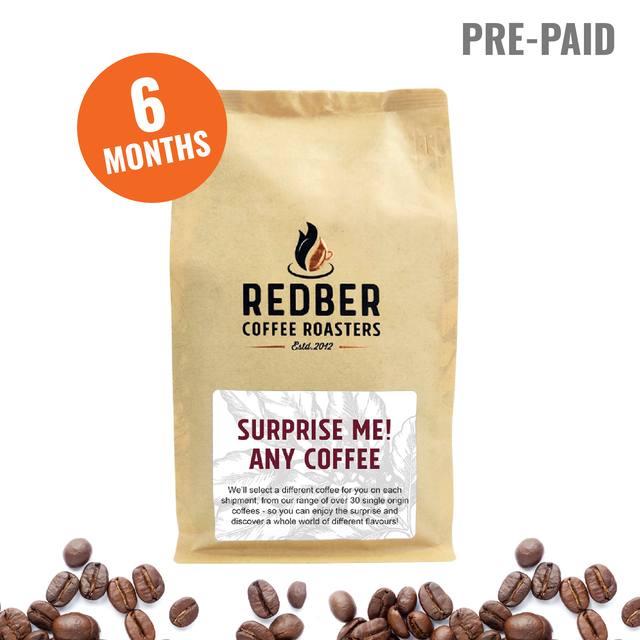Surprise Me! Coffee Subscription  - Pre-paid 6 Months (monthly)