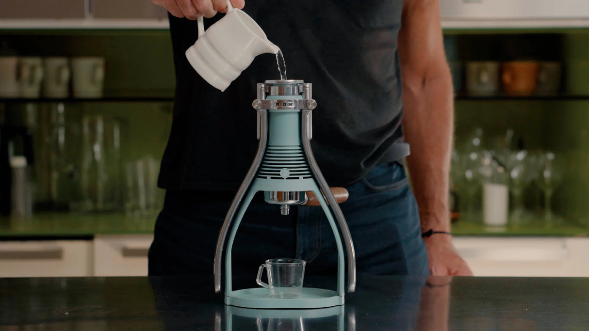 ROK Presso Smartshot Manual Espresso Maker - Soft Teal